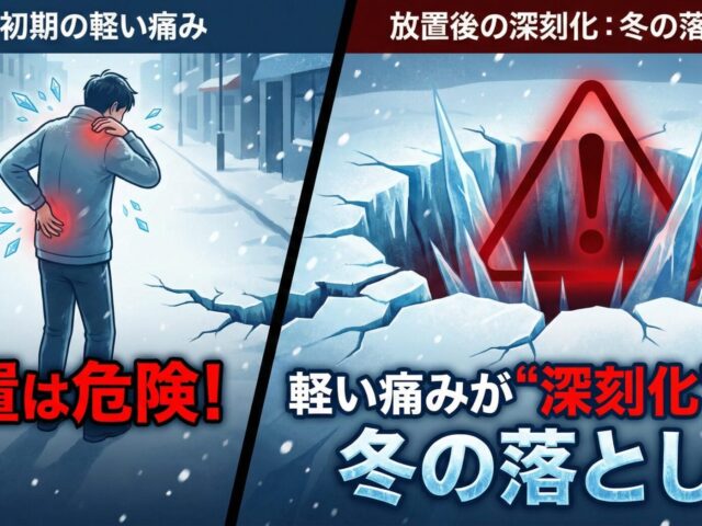 放置は危険！軽い痛みが“深刻化”する冬の落とし穴