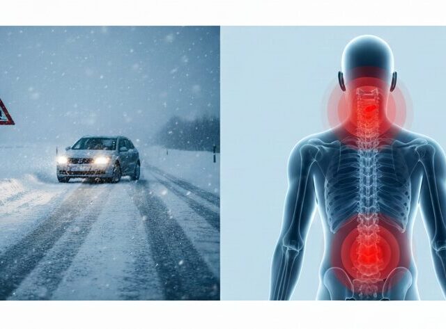 冬道は要注意！交通事故が増える理由と身体への影響とは？