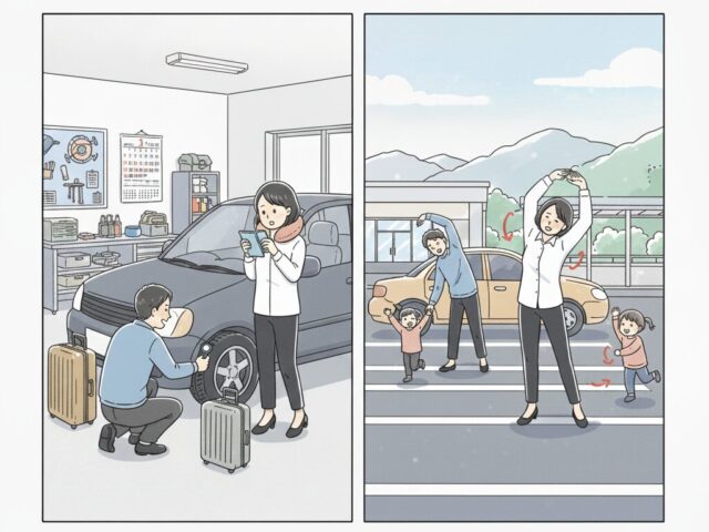 年末年始の長距離移動で身体を痛めないための対策とは？