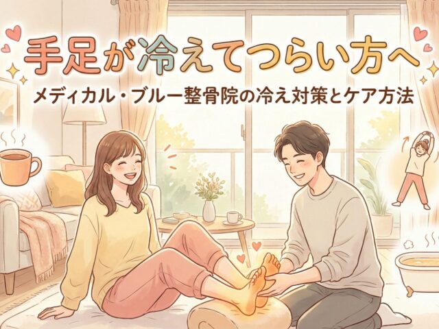 手足が冷えてつらい方へ｜メディカル・ブルー整骨院の冷え対策とケア方法