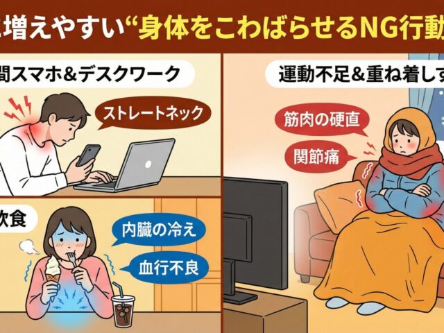 1月に増えやすい“身体をこわばらせるNG行動”とは