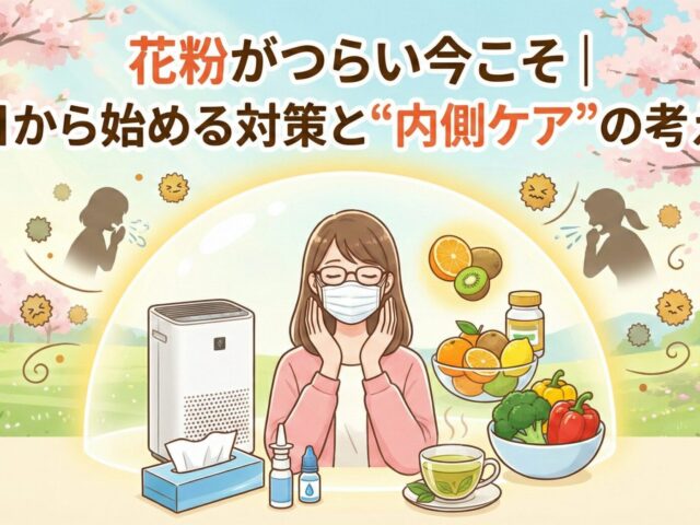 花粉がつらい今こそ｜今日から始める対策と“内側ケア”の考え方