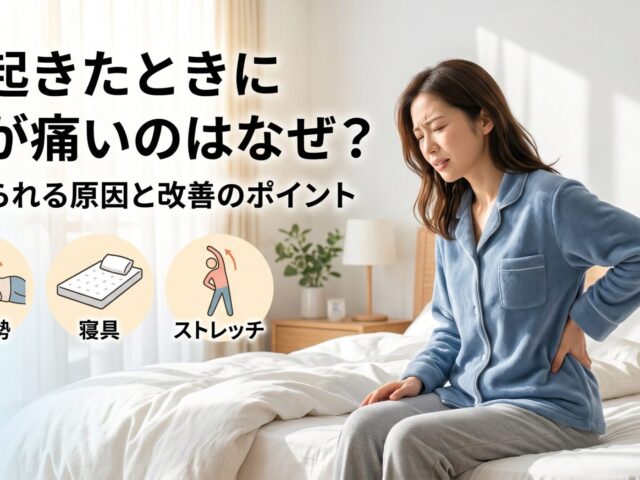 朝起きたときに腰が痛いのはなぜ？｜考えられる原因と改善のポイント
