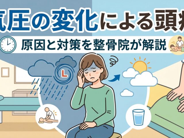気圧の変化による頭痛でお悩みの方へ｜原因と対策を整骨院が解説