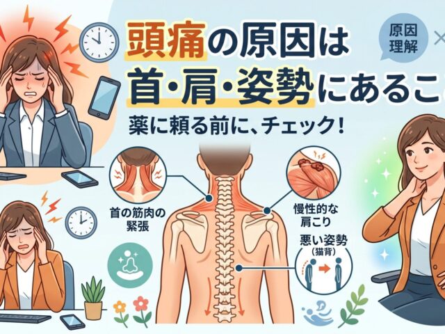 頭痛の原因は首・肩・姿勢にあることも