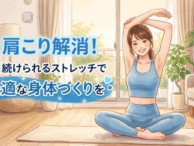 💙肩こりにお悩みの方へ｜毎日続けられるストレッチで快適な身体づくりを