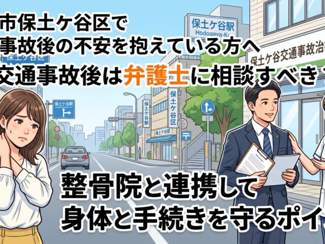 🚗交通事故後は弁護士に相談すべき？ 整骨院と連携して身体と手続きを守るポイント