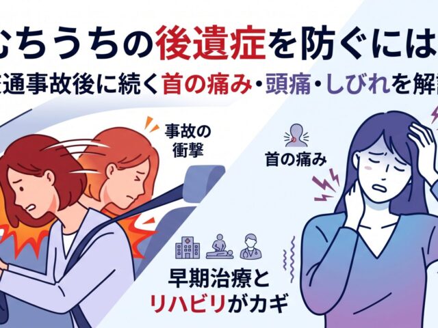 むちうちの後遺症を防ぐには？ 交通事故後に続く首の痛み・頭痛・しびれを解説