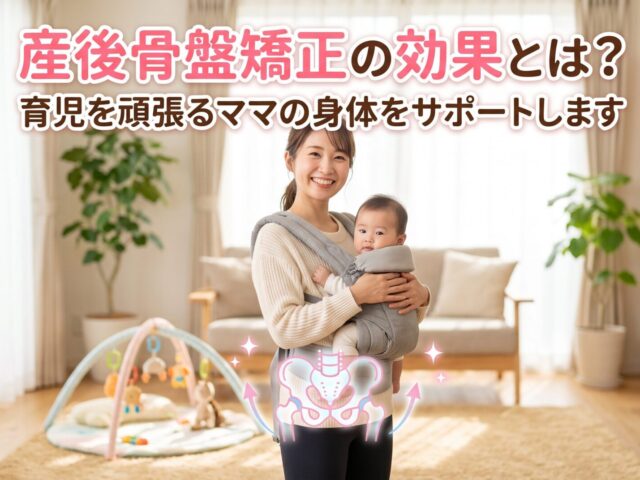産後骨盤矯正の効果とは？育児を頑張るママの身体をサポートします