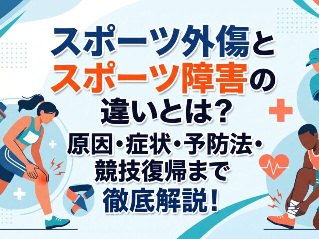 スポーツ外傷とスポーツ障害の違いとは？原因・症状・予防法｜メディカル・ブルー整骨院